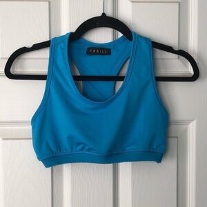 Thrill Aqua Racerback Sports Bra